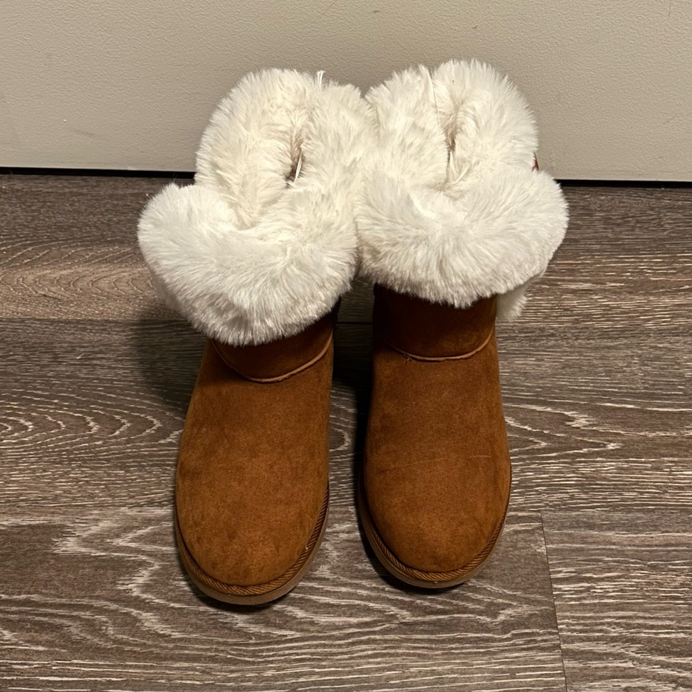 Juicy Couture Brown Ankle Boots with Fur- SOLD